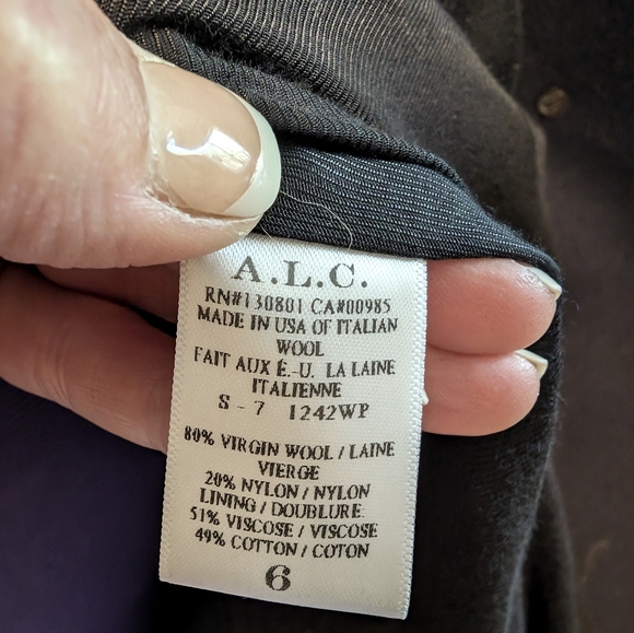 A. L. C. Wool coat - Picture 6 of 12